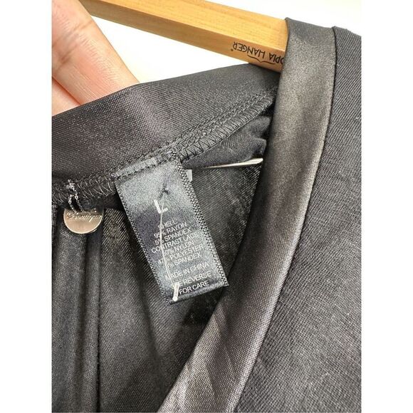 BKE Boutique Shirt Womens Black/Tan Lace Detailed 3/4 Sleeve Size Small - Picture 7 of 7